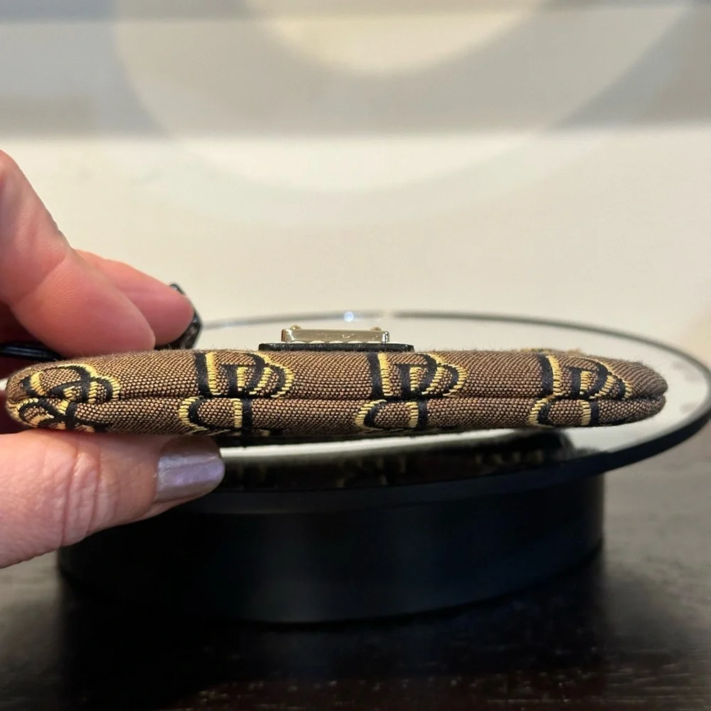 Dooney & Bourke Brown and Black Logo Wallet - Picture 6 of 12